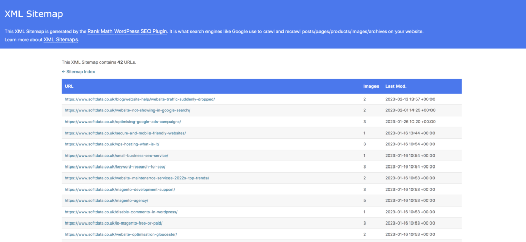 wordpress xml sitemap