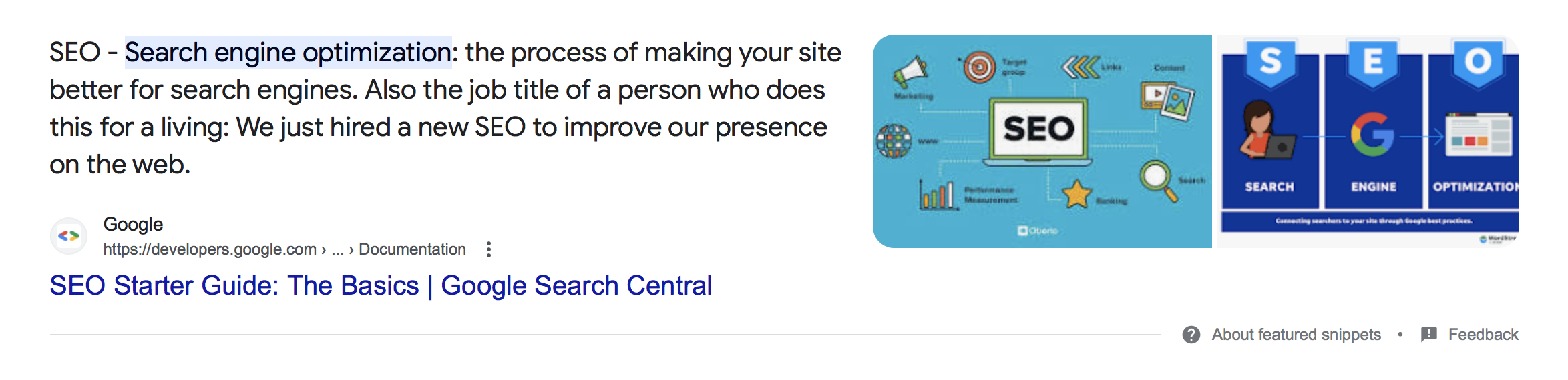 seo featured snippet