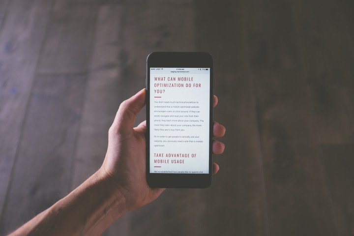 mobile landing page design for google ads